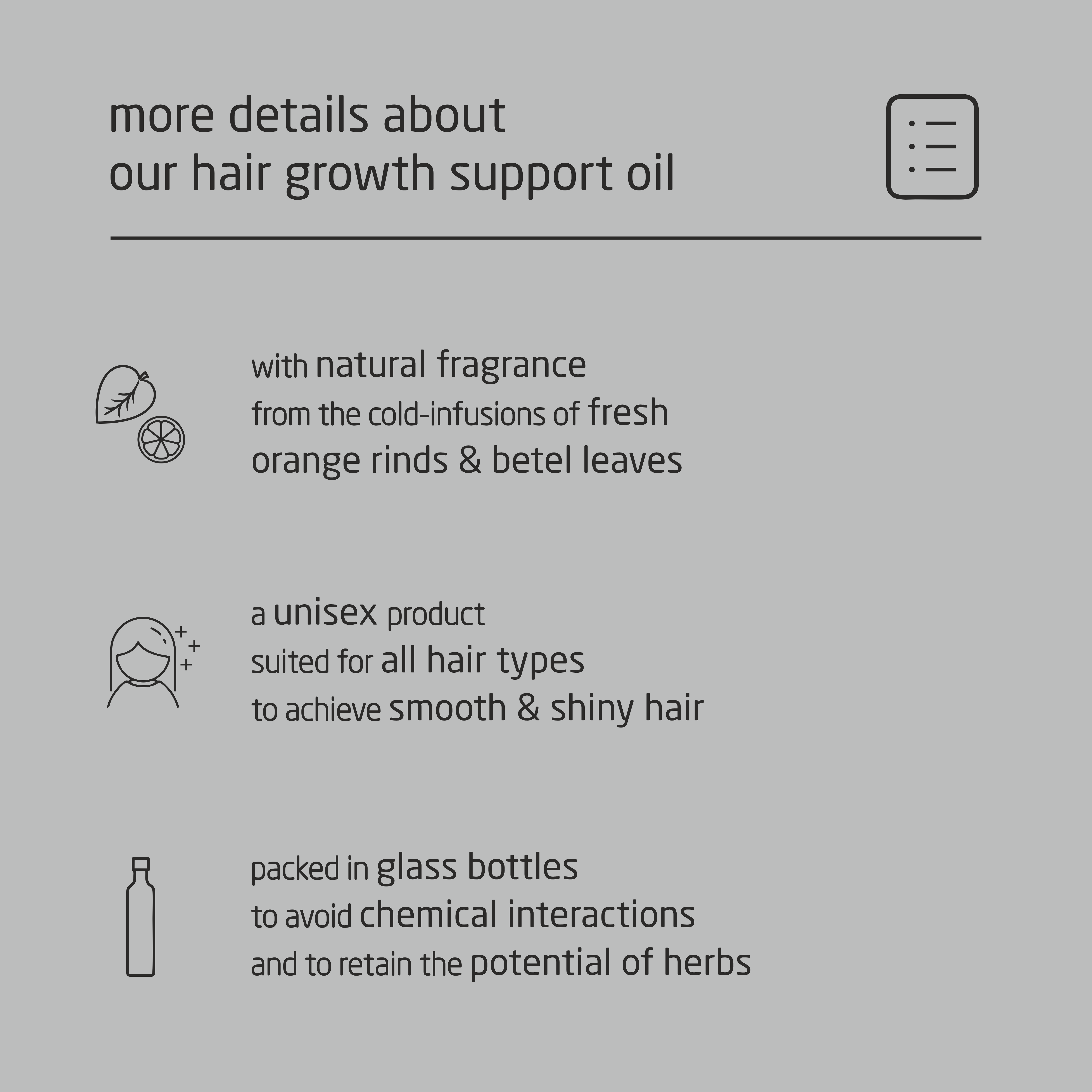 Premium Herbal Cold-Infused Hair Growth Support Oil - 100ml