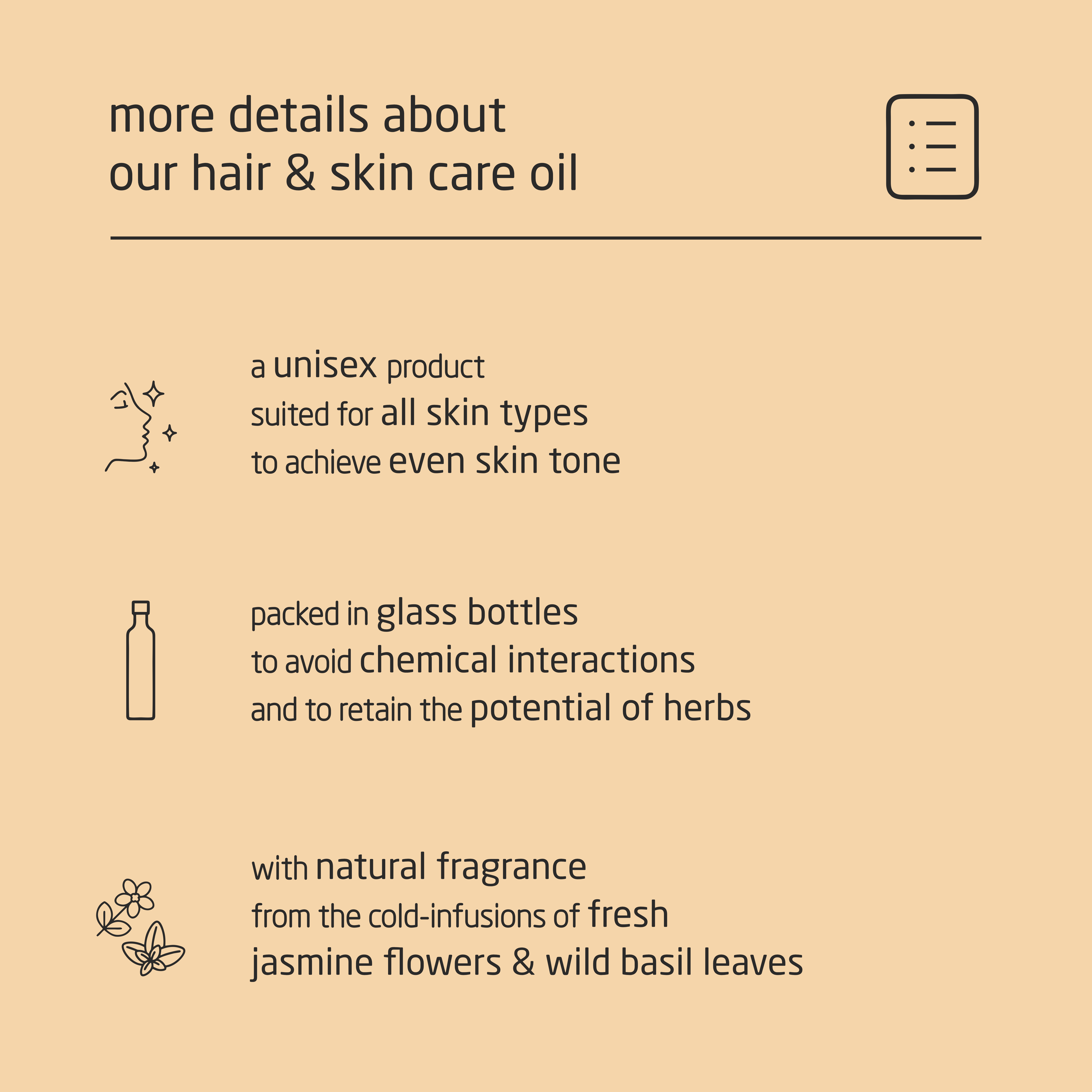 Premium Herbal Cold-Infused Hair & Skin Care Oil - 100ml