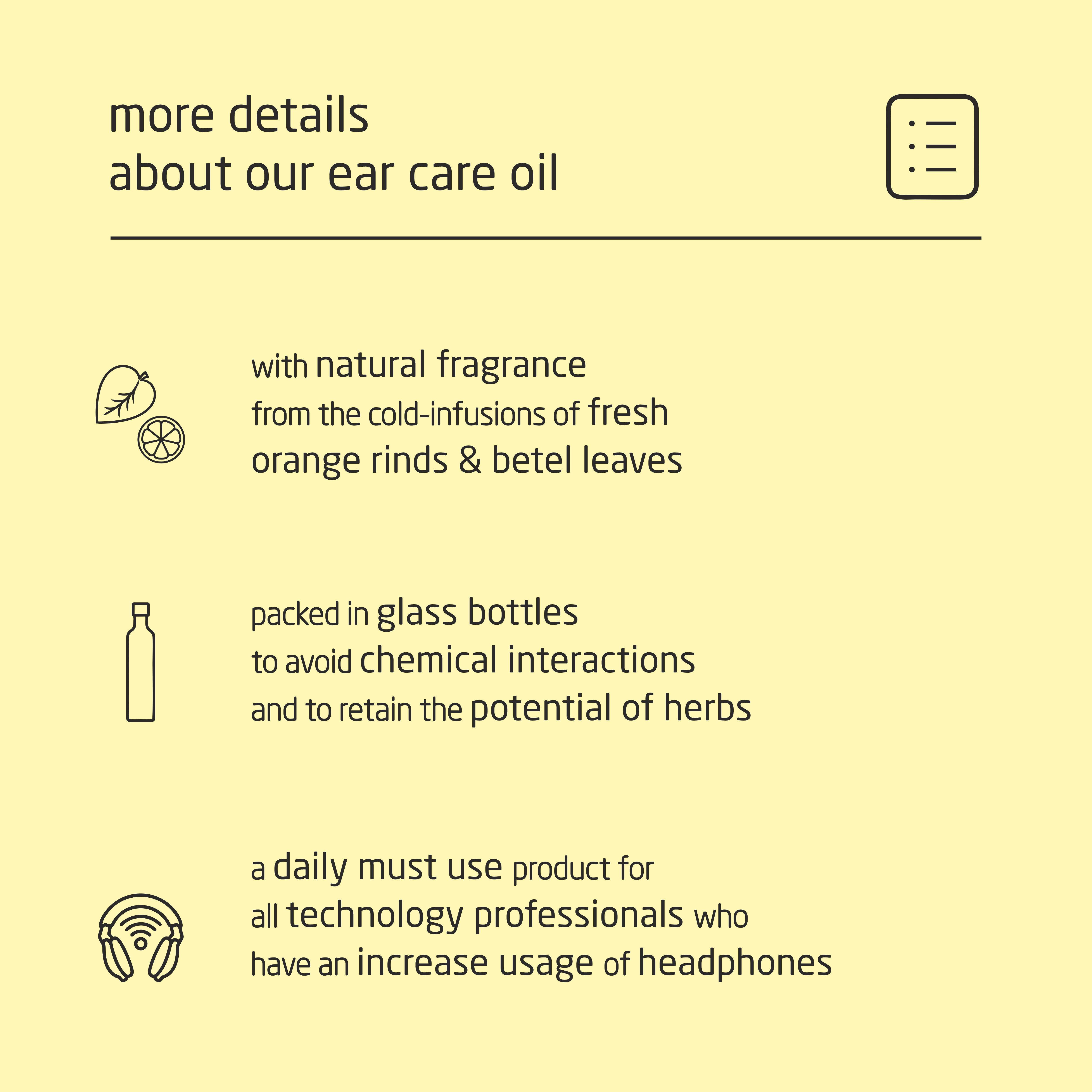 Premium Herbal Cold-Infused Ear Care Oil - 100ml