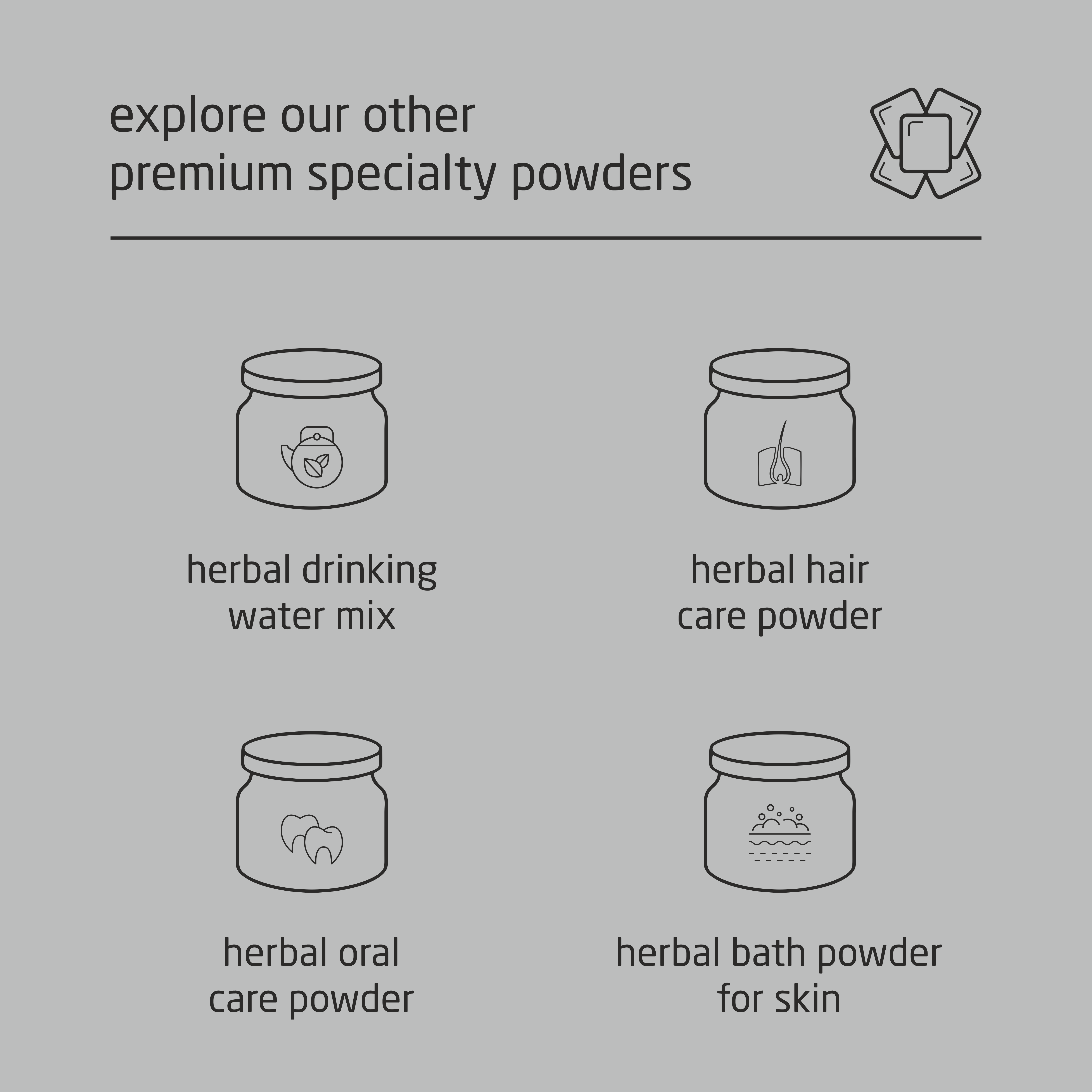 Super Premium Unisex Herbal Bath Powder for Hair & Scalp - 500g