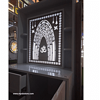 Om Mandir with Storage Space | Prime Wood Om Mandir with Storage Space | Prime Wood