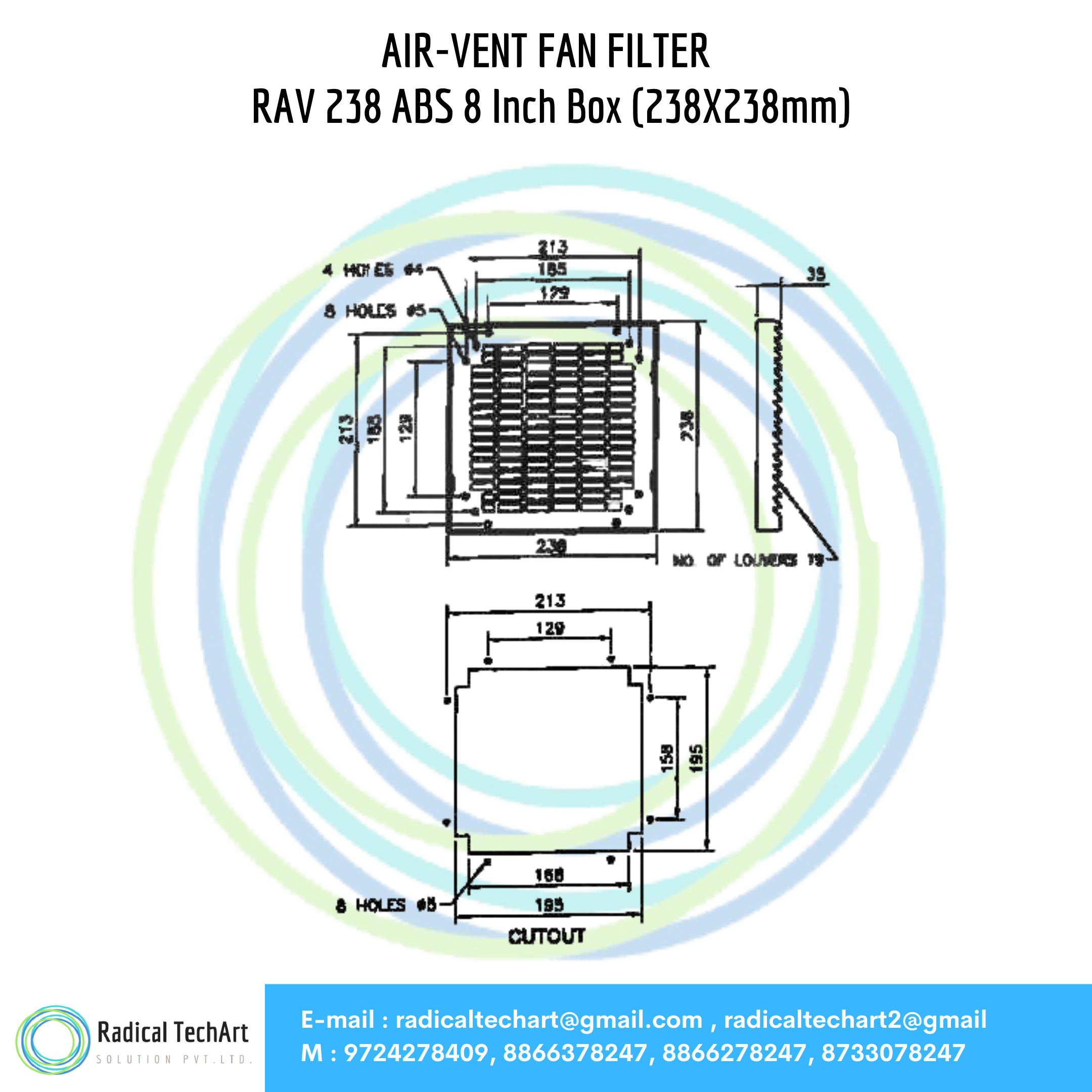 Airvent Fan Filters