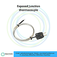 Exposed Junction thermocouple wire with connector