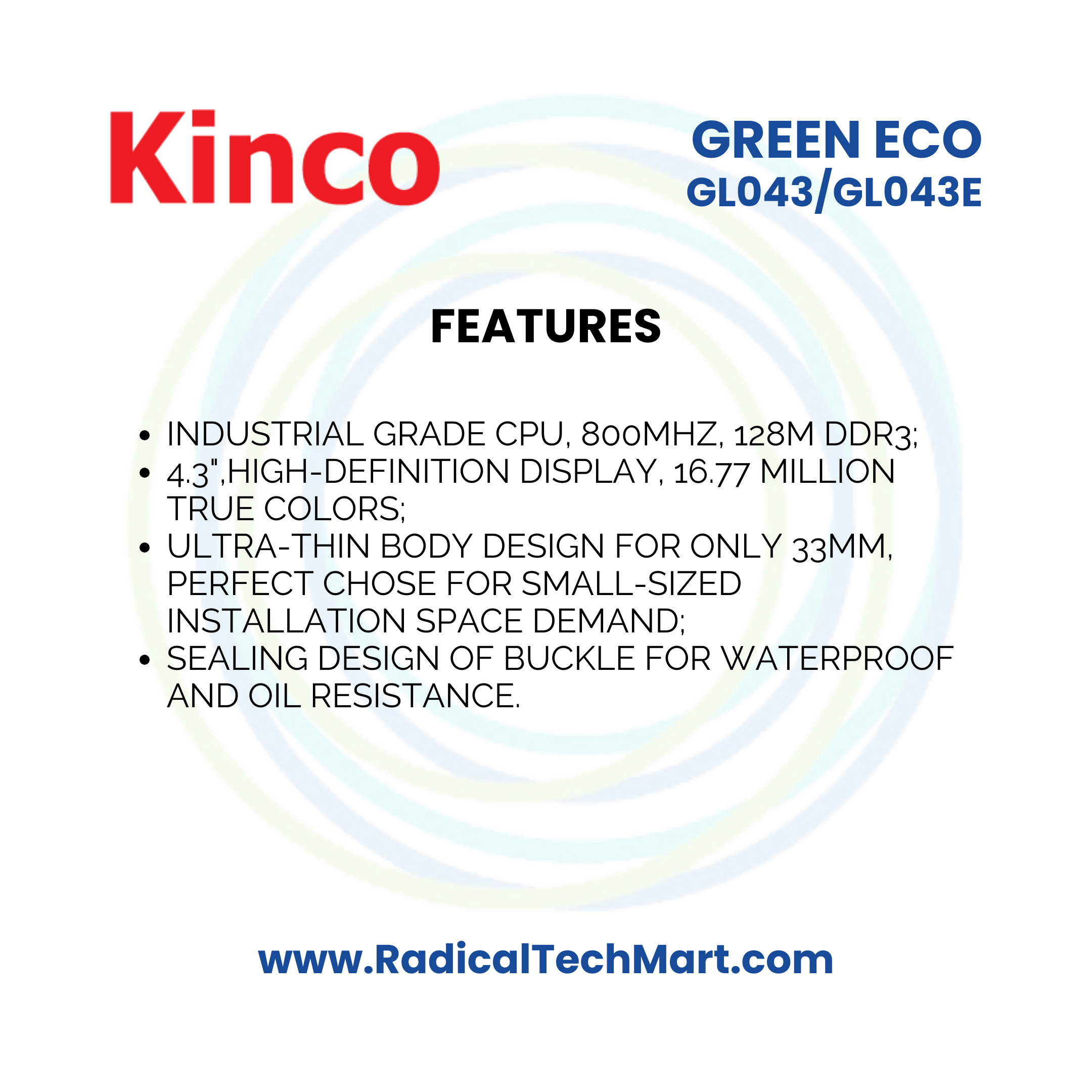 Green Economical Series 4.3" HMI