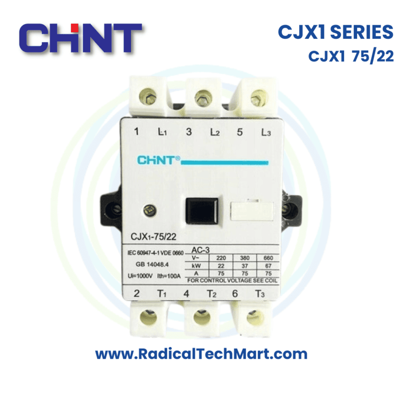 Chint CJX1-75/22 Heavy Duty 3P Contactor with 110V Coil