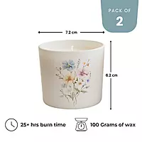 Vanilla scented candle set — birthday and housewarming gift — soy wax