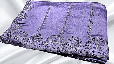 Show Time Fendy Stone Work Saree - Lavendar