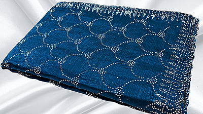 Classic Choice Space Silk Stone Work Saree - Aqua Blue Classic Choice Space Silk Stone Work Saree - Aqua Blue