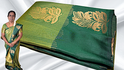 Radhika Soft Silk Line Jari Saree - Green Radhika Soft Silk Line Jari Saree - Green