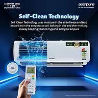 Acerpure Chill Neo 1.5 Ton 3 Star 5100W AC5IPG61.5TN3W51W Inverter Split AC (2026 Model) | Energy Efficient 7-in-1 Convertible |Cools at 58°C |Ice Blast | 4 Ways swing | Copper Condenser