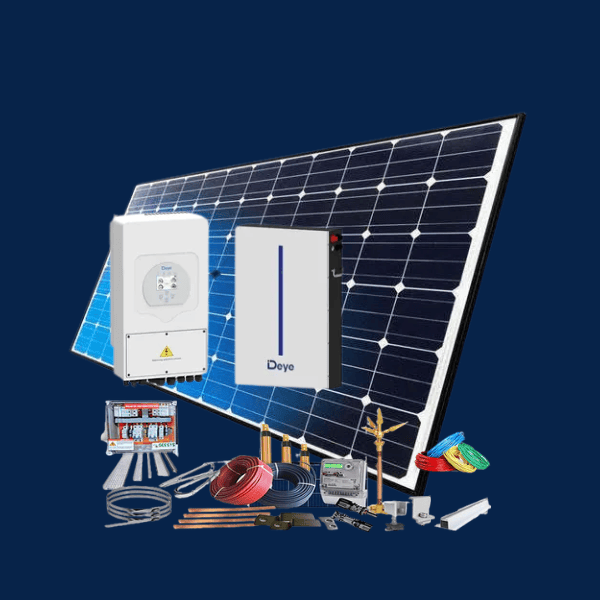 4 KW Waaree DCR-Deye Hybrid Solar System