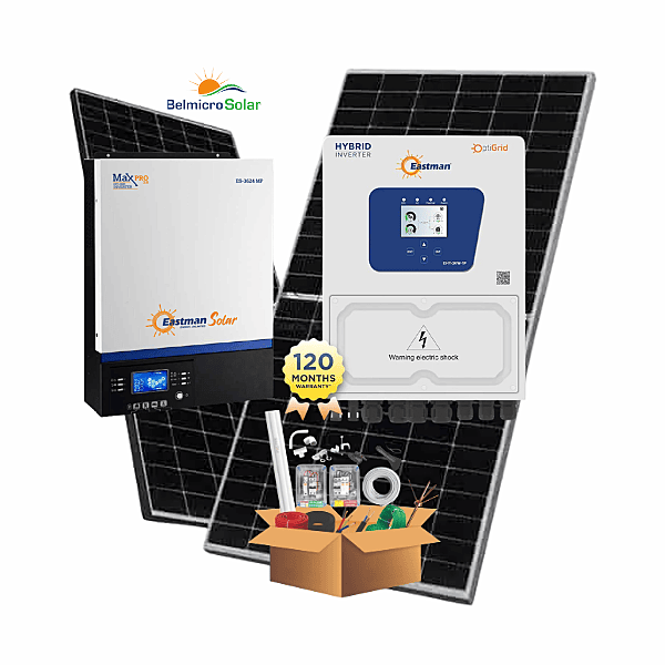 5 KW Waaree DCR Hybrid Solar System Eastman