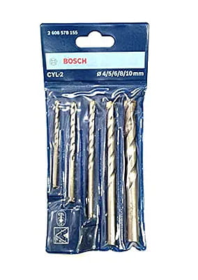 Bosch 2608578155 Masonry Drill Bits Set-CYL-2 (4,5,6,8,10mm) Bosch 2608578155 Masonry Drill Bits Set-CYL-2 (4,5,6,8,10mm)