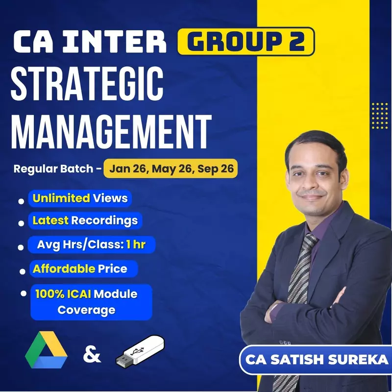 CA Inter Strategic Management (Group 2) By CA Satish Sureka CA Inter Strategic Management (Group 2) By CA Satish Sureka
