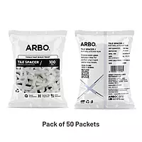 3MMSPACER-5000PCS ARBO Tile Spacer 3mm (5,000 Pcs/Bag - 50 Packets × 100 Pcs)