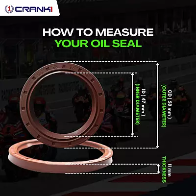 Crank1 CPF55-155 Fork Oil Seals Pair