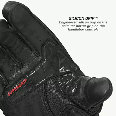 Viaterra Shifter - Short Motorcycle Leather Riding Gloves