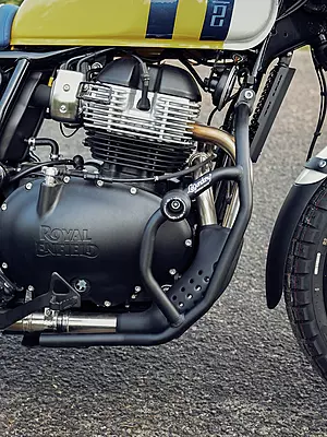 Legundary Thanos Crash Guard With Slider for Royal Enfield Bear 650 Legundary Thanos Crash Guard With Slider for Royal Enfield Bear 650
