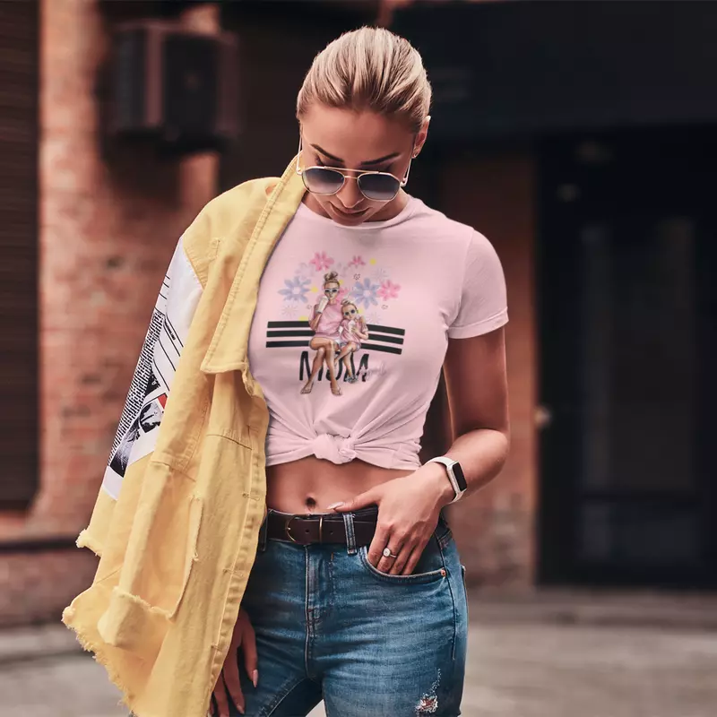 Mom Angel Crop Top