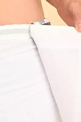 Men’s 100% Cotton Readymade Double-Layer White Veshti with Fancy Border