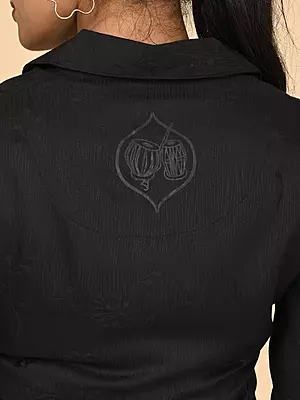 Women's Short Kurta - Black