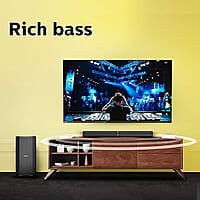 Philips Convertible Soundbar MMS8085B 2.1 Channel 80W with USB, Bluetooth Connectivity (Black) | Superior Sound Philips Convertible Soundbar MMS8085B 2.1 Channel 80W with USB, Bluetooth Connectivity (Black) | Superior Sound