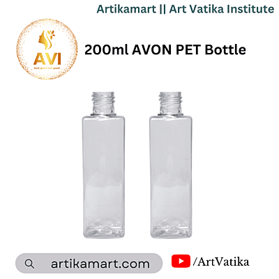 200ml SQUARE PET Bottle CLEAR - 24mm Neck 200ml SQUARE PET Bottle CLEAR - 24mm Neck