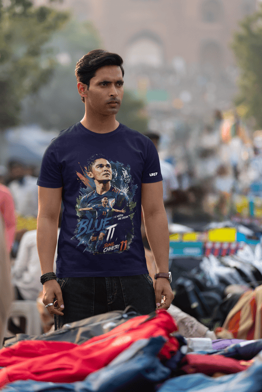 Blue spirit Football Navy Blue Tshirt