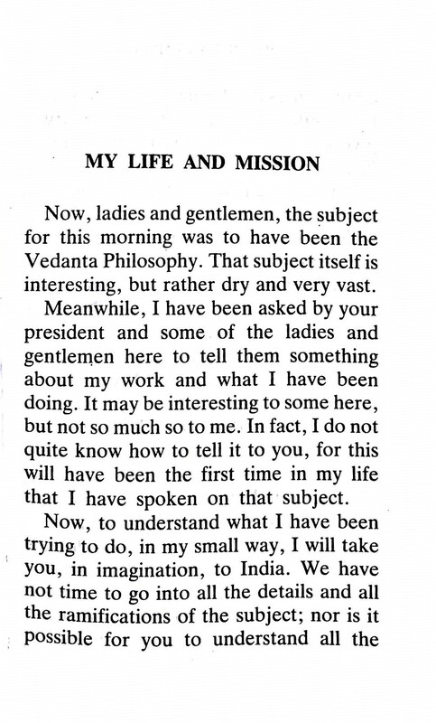 My Life and Mission