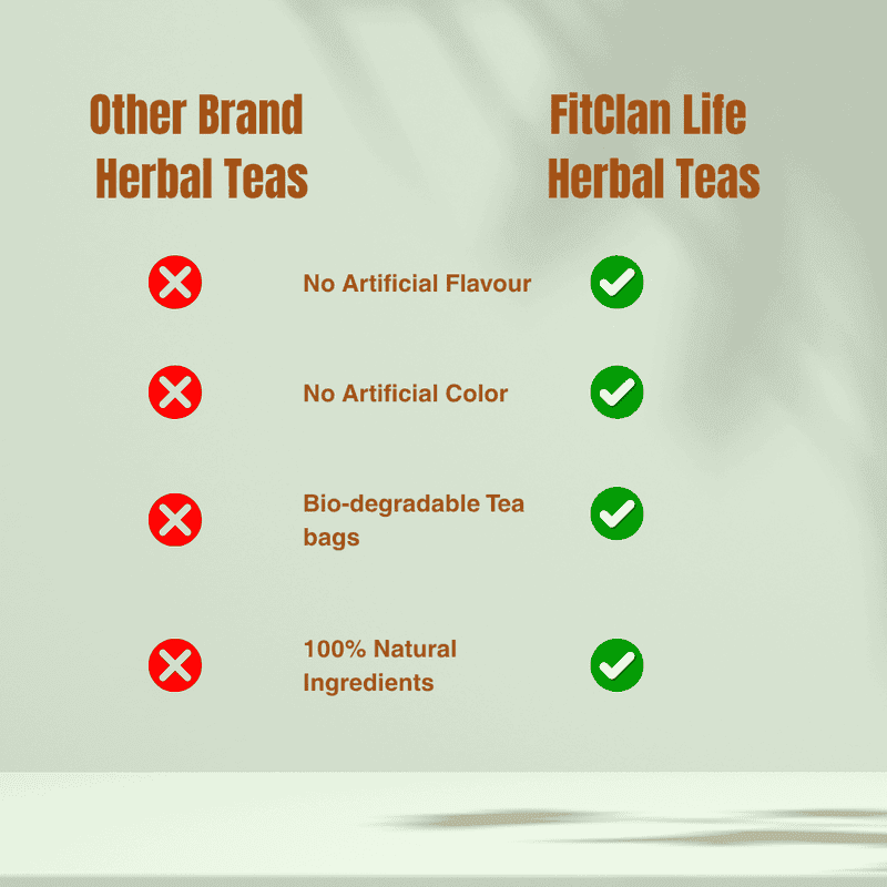 Digestion Enhance Herbal Tea | Ayurvedic Digestive Tea with Fennel, Ginger & Mint