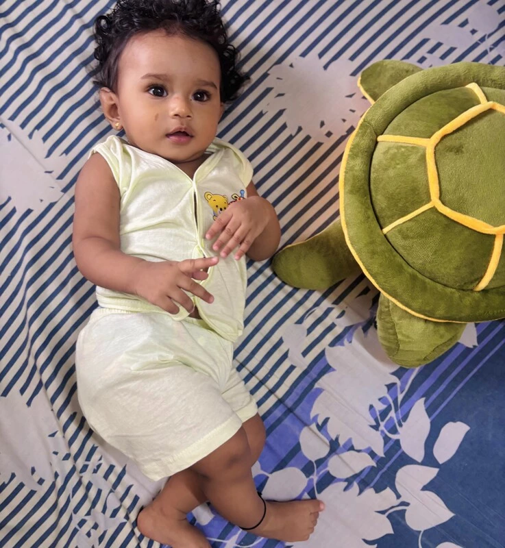 Hosiery Cotton Jabla set combo(0-6 Months)