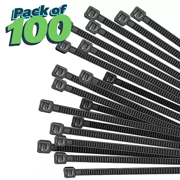 4.8 × 300 mm UV Resistant Cable Tie | 100 Nos