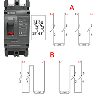 DC MCCB 150A 2-Pole  – Circuit Breaker for DC Protection-High current DC appliances