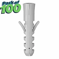1 inch Nylon Plug (6mm) - Pack of 100
