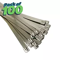 4.6 mm × 400 mm SS Cable Tie | 100 Nos