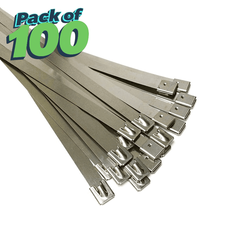 4.6 mm × 400 mm SS Cable Tie | 100 Nos