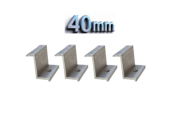 40mm End Clamp and Mid Clamp for Solar Panel Mounting