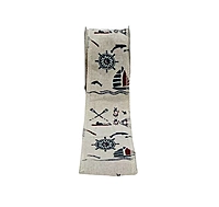 Burlap Printed Ribbon-Sailor-5 cms-5 Yards