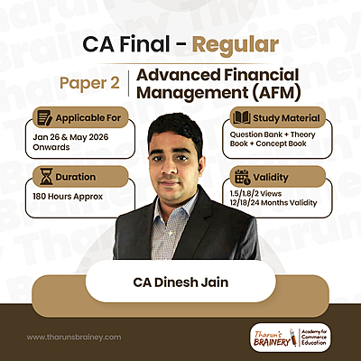 CA Final – Advanced Financial Management (AFM) | Regular