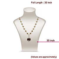 Silver Tied Tulsi Mala with Rudraksham Pendant
