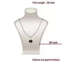 Silver Capped Spatika Mala with Rudraksha Pendant