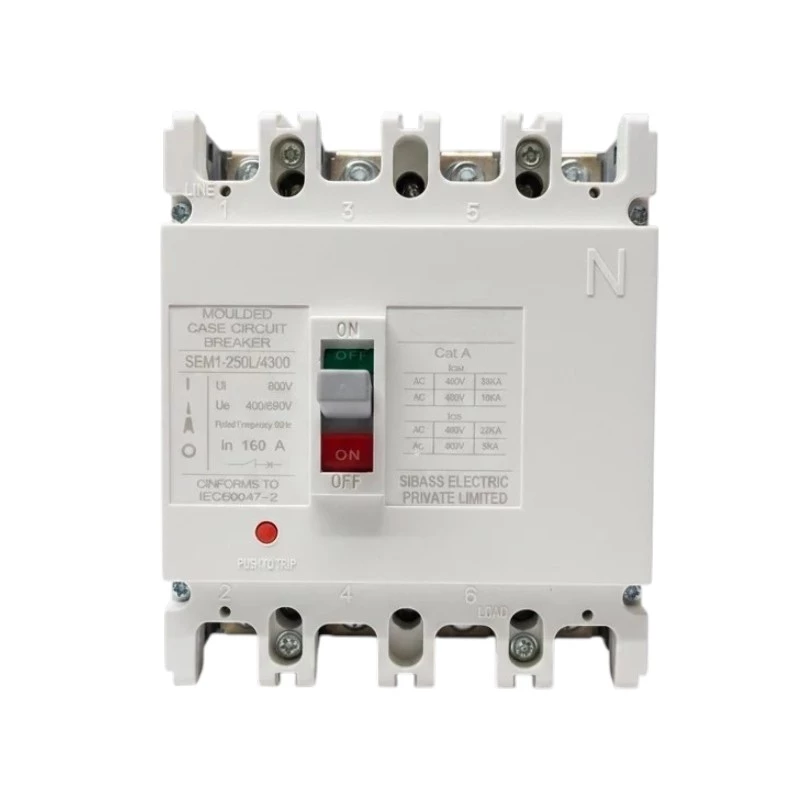 Sibass AC MCCB 250A 4-Pole | SEM-250L/4300