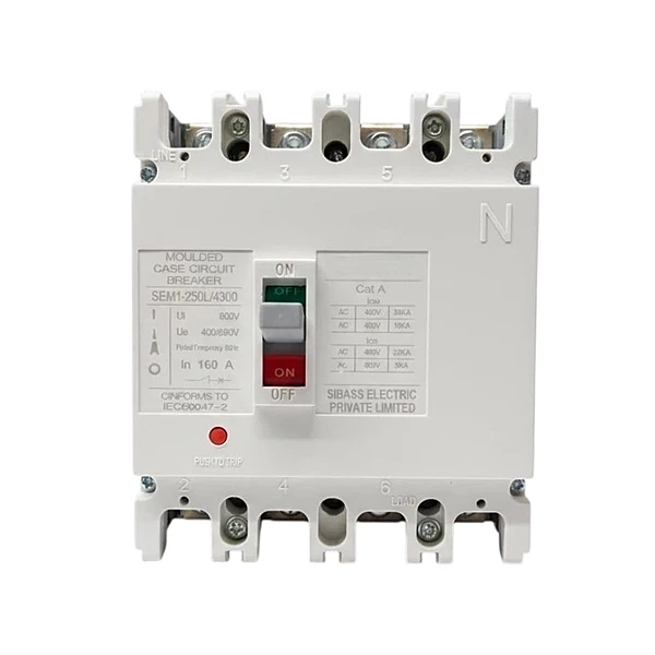 Sibass AC MCCB 160A 4-Pole | SEM-250L/4300