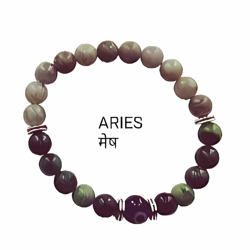 Aries (मेष) Rashi Bracelets 8MM