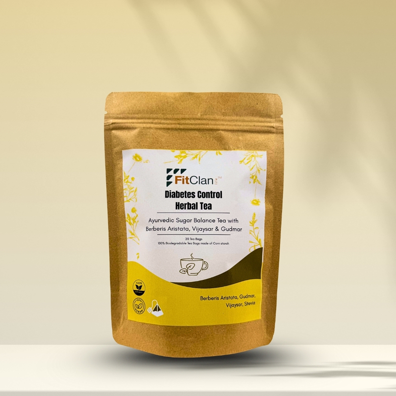 Diabetes Control Herbal Tea | Ayurvedic Sugar Balance Tea with Gudmar & Vijaysar