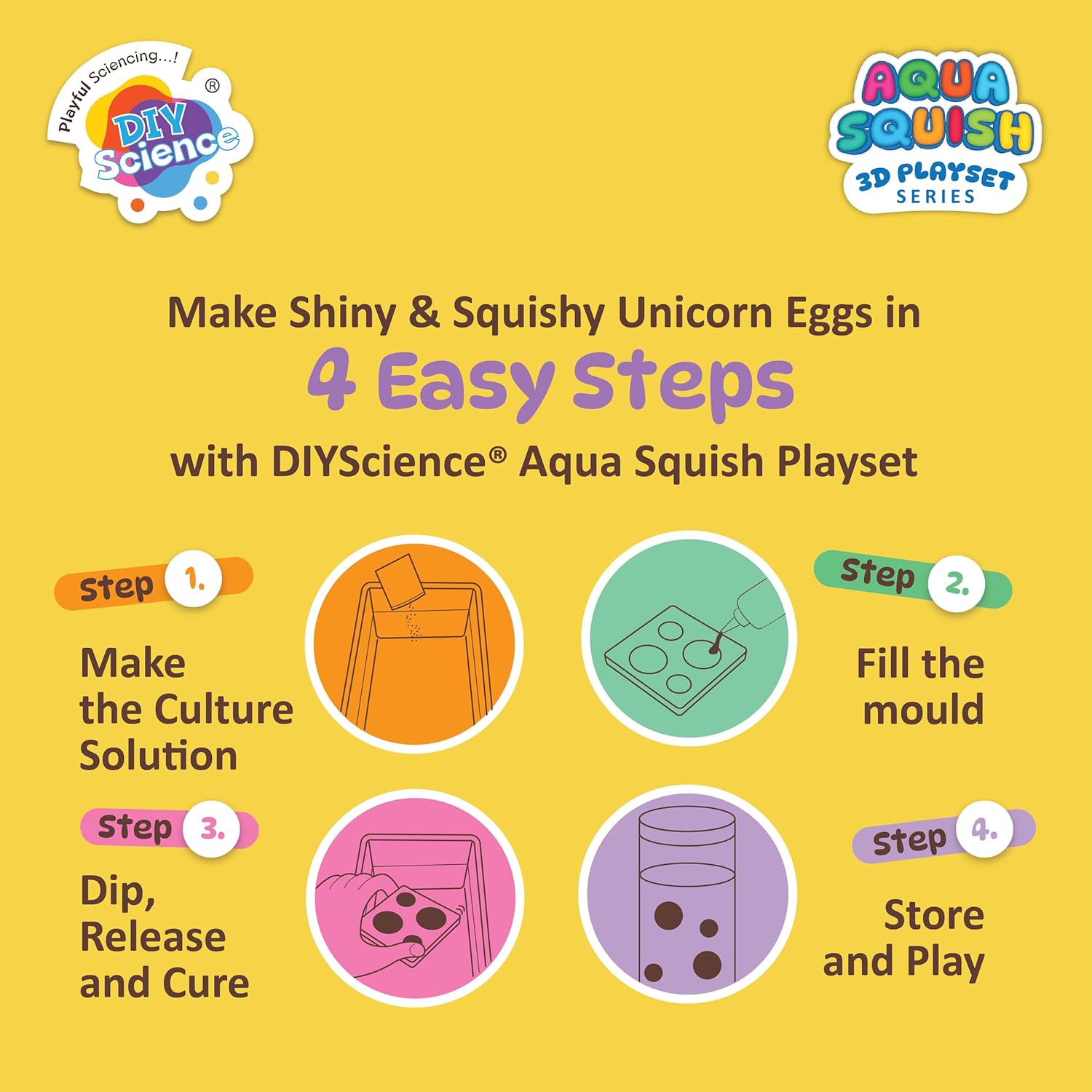 Aqua Squish Kit - Unicorn Eggs