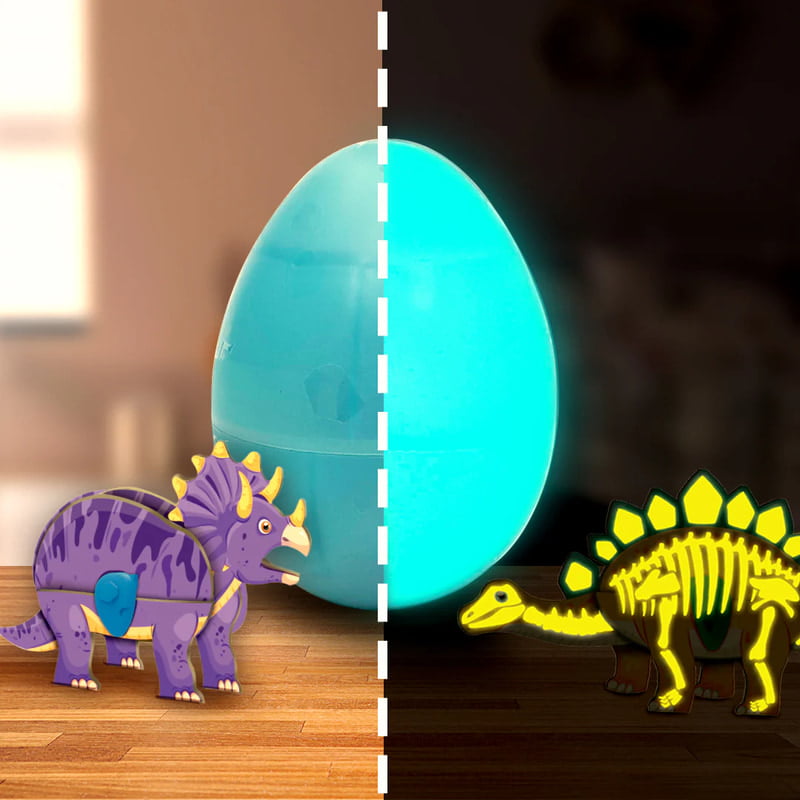 GID Dinos & Egg - Blue Bracio