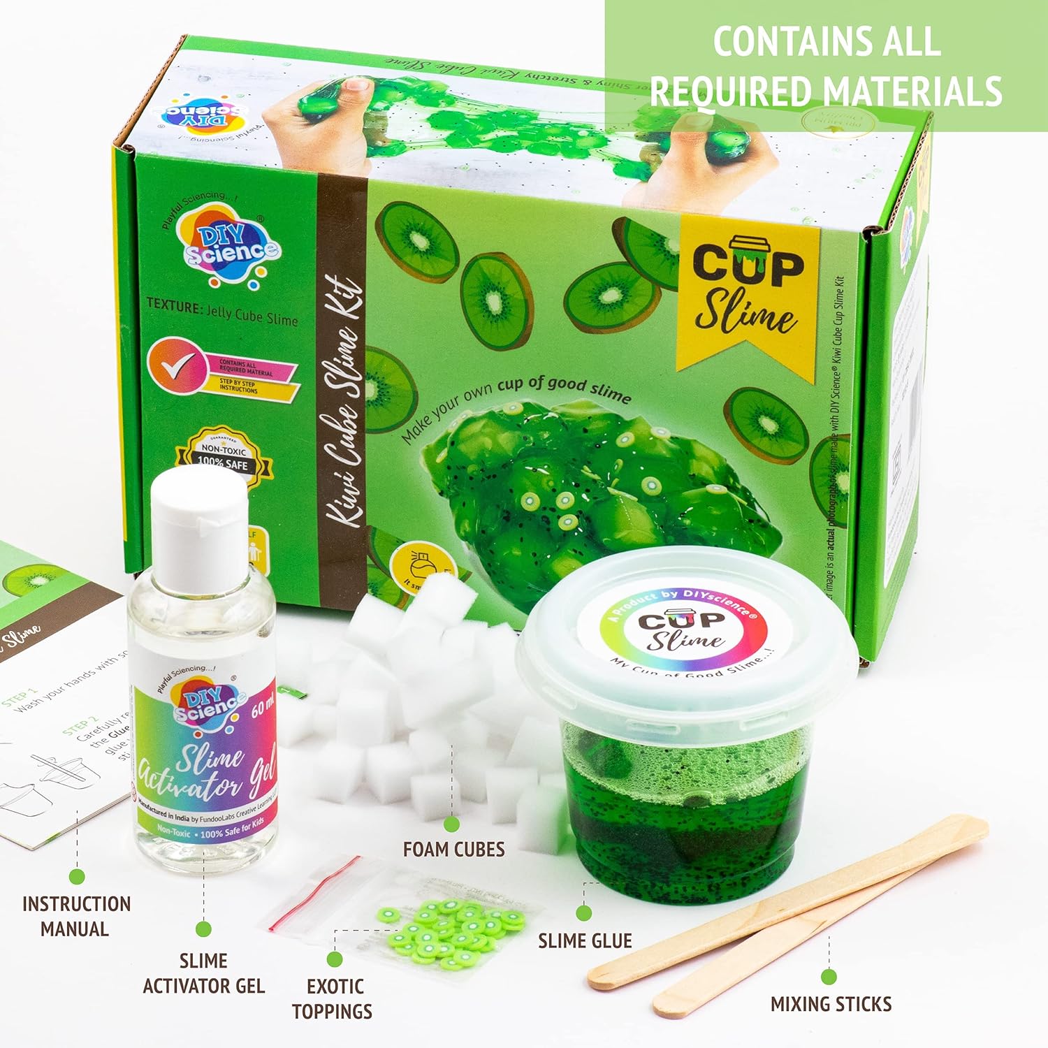 Slime Kit - Kiwi Cube
