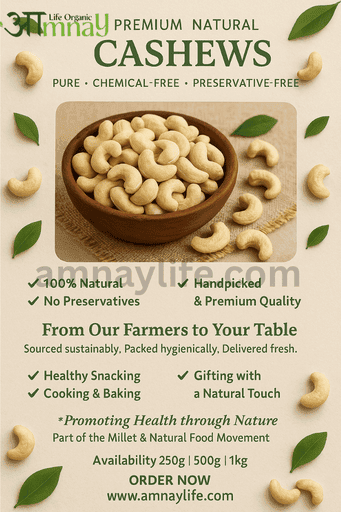 Natural Cashew Nuts (Kaju) (100% Natural, Chemical Free,No preservatives)w180