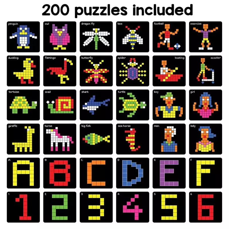 Magnetic Puzzles - Squares (Big)
